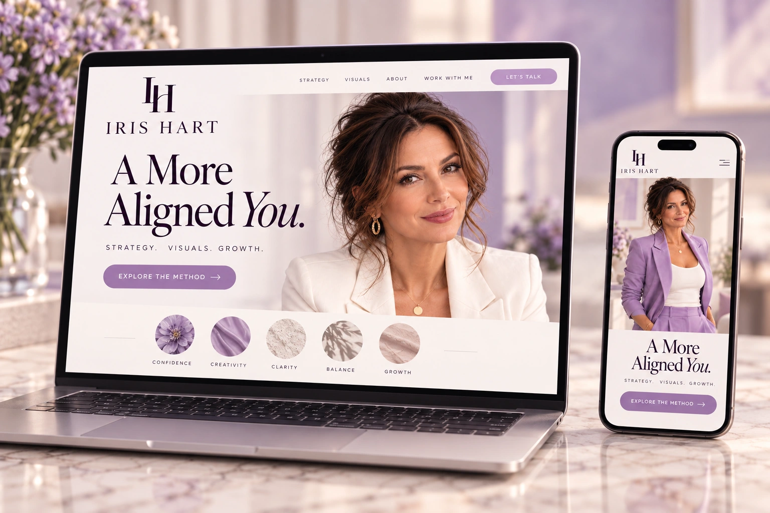 Iris Hart: Websites concept